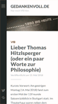 Mobile Screenshot of gedankenvoll.de